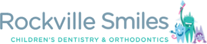 Rockville Smiles logo with stylized tooth and modern text design